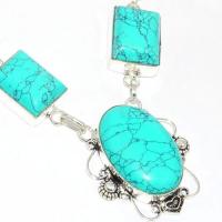 Tqa 283c collier parure sautoir turquoise 33gr tibet achat vente bijou argent 925