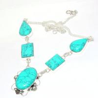 Tqa 283d collier parure sautoir turquoise 33gr tibet achat vente bijou argent 925