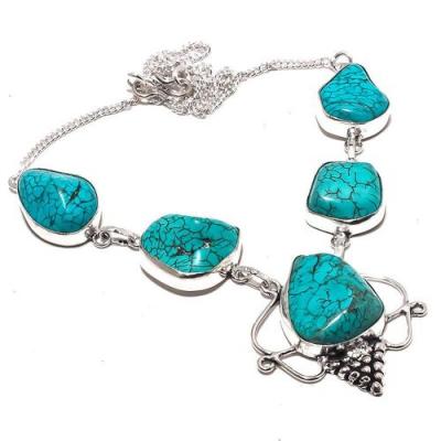 Tqa 288a collier parure sautoir turquoise 30gr tibet achat vente bijou argent 925