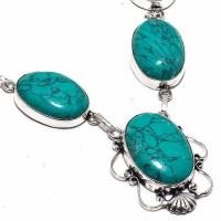 Tqa 289c collier parure sautoir turquoise 30gr tibet achat vente bijou argent 925