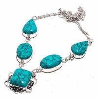 Tqa 292d collier parure sautoir turquoise 30gr tibet achat vente bijou argent 925