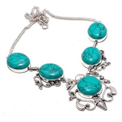 Tqa 295b collier parure sautoir turquoise 38gr tibet achat vente bijou argent 925