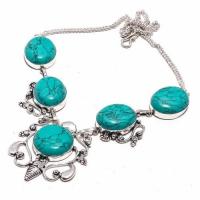 Tqa 295d collier parure sautoir turquoise 38gr tibet achat vente bijou argent 925