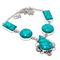 Tqa 297a collier parure sautoir turquoise 37gr tibet achat vente bijou argent 925