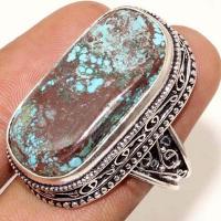 Tqa 325e bague chevaliere turquoise 15gr t60 15x30mm pierre polie achat vente argent 925