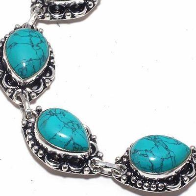 Tqa 327b bracelet 23gr turquoise 12x18mm achat vente bijou pierre naturelle argent 925