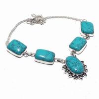 Tqa 336a collier sautoir parure pendant 36gr turquoise 15x20mm achat vente bijou argent 925