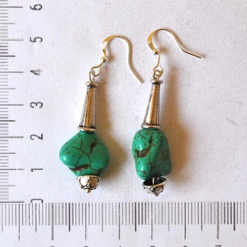 Tqa 784 boucles oreilles egyptienne orientales turquoisei 60mm 8gr argent925 2