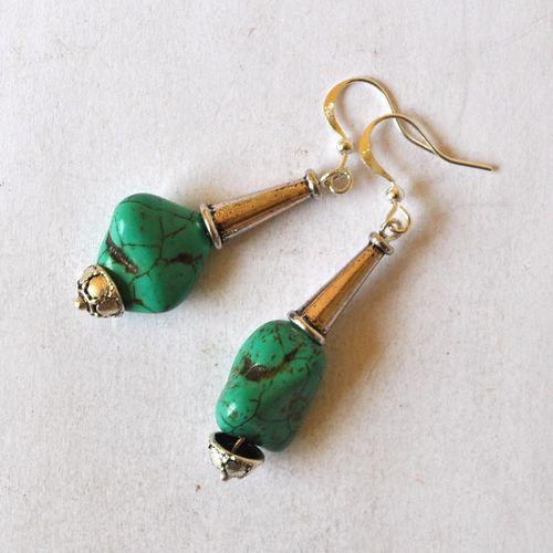 Tqa 784 boucles oreilles egyptienne orientales turquoisei 60mm 8gr argent925 4