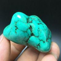 Tqp 114b turquoise polie verte tibet tibetaine 55gr 42x31x30mm pierre gemme lithotherapie reiki