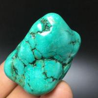 Tqp 114c turquoise polie verte tibet tibetaine 55gr 42x31x30mm pierre gemme lithotherapie reiki