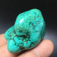 Tqp 114d turquoise polie verte tibet tibetaine 55gr 42x31x30mm pierre gemme lithotherapie reiki