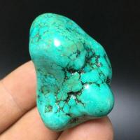 Tqp 114e turquoise polie verte tibet tibetaine 55gr 42x31x30mm pierre gemme lithotherapie reiki