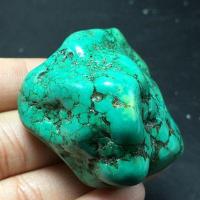 Tqp 116b turquoise polie verte tibet tibetaine 54gr 45x43x30mm pierre gemme lithotherapie reiki