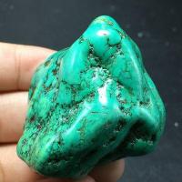 Tqp 116d turquoise polie verte tibet tibetaine 54gr 45x43x30mm pierre gemme lithotherapie reiki