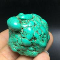 Tqp 117c turquoise polie verte tibet tibetaine 65gr 40x39x35mm pierre gemme lithotherapie reiki