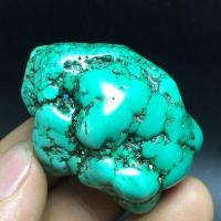 Tqp 118a turquoise polie verte tibet tibetaine 62gr 46x39x37mm pierre gemme lithotherapie reiki