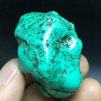 Tqp 118b turquoise polie verte tibet tibetaine 62gr 46x39x37mm pierre gemme lithotherapie reiki