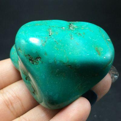 Tqp 119a turquoise polie verte tibet tibetaine 81gr 48x41x37mm pierre gemme lithotherapie reiki