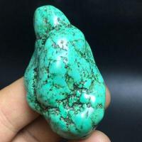 Tqp 120c turquoise polie verte tibet tibetaine 58gr 61x32x23mm pierre gemme lithotherapie reiki