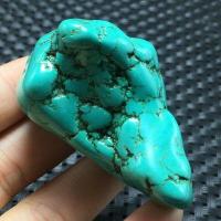 Tqp 121b turquoise polie verte tibet tibetaine 59gr 50x31x25mm pierre gemme lithotherapie reiki