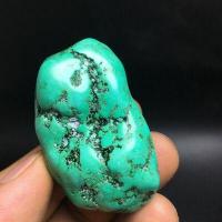 Tqp 122c turquoise polie verte tibet tibetaine 61gr 52x32x28mm pierre gemme lithotherapie reiki