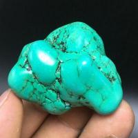 Tqp 124b turquoise polie verte tibet tibetaine 60gr 49x42x25mm pierre gemme lithotherapie reiki