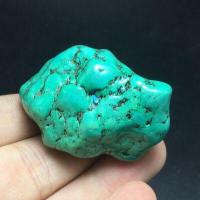 Tqp 125a turquoise polie verte tibet tibetaine 57gr 49x32x25mm pierre gemme lithotherapie reiki