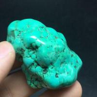 Tqp 125c turquoise polie verte tibet tibetaine 57gr 49x32x25mm pierre gemme lithotherapie reiki