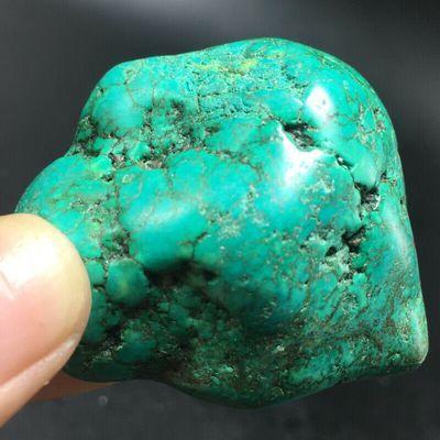 Tqp 126d turquoise polie verte tibet tibetaine 60gr 40x39x30mm pierre gemme lithotherapie reiki