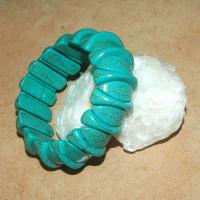 Tqr 008b bracelet turquoise woolite bijou ethnique achat vente