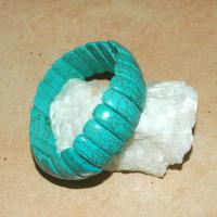 Tqr 009c bracelet turquoise woolite bijou ethnique achat vente