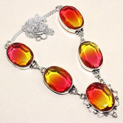 Trm 034a collier parure tourmaline rouge or achat vente mineraux 1