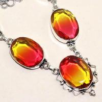 Trm 034c collier parure tourmaline rouge or achat vente mineraux