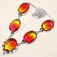 Trm 034d collier parure tourmaline rouge or achat vente mineraux