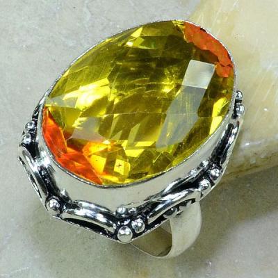 Trm 039a bague t61 lemontrine citron orange argent 925 bijoux achat vente