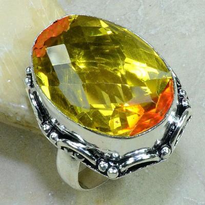 Trm 039a bague t61 lemontrine citron orange argent 925 bijoux achat vente