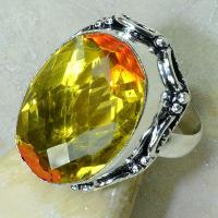 Trm 039c bague t61 lemontrine citron orange argent 925 bijoux achat vente