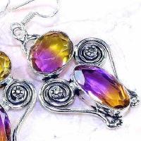 Trm 156d boucles pendants oreilles tourmaline rose or achat vente bijou monture argent 925