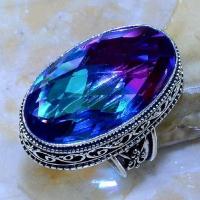 Trm 159a bague t54 tourmaline bijoux renaissance medievale argent 925 vente achat