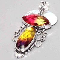 Trm 225b pendentif pendant tourmaline ametrine amethyste achat vente bijou argent 925 1