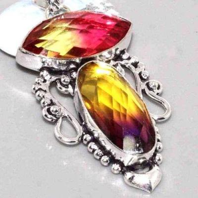 Trm 225c pendentif pendant tourmaline ametrine amethyste achat vente bijou argent 925 1