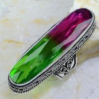 Trm 271a bague chevaliere t57 14x50mm tourmaline achat vente bijou argent 925