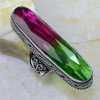 Trm 272b bague chevaliere t61 13x54mm tourmaline achat vente bijou argent 925