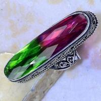 Trm 273c bague chevaliere t61 12x50mm tourmaline achat vente bijou argent 926