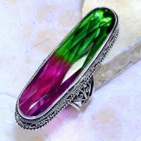 Trm 279a bague chevaliere t57 14x52mm tourmaline achat vente bijou argent 925