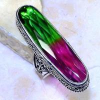 Trm 279b bague chevaliere t57 14x52mm tourmaline achat vente bijou argent 925