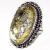 Trm 425a bague chevaliere anneau t55 tourmaline rutile 13gr 17x30mm blanc or vente bijou argent 926