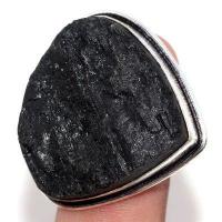 Trm 507a bague chevaliere anneau t59 tourmaline 16gr 30x30mm noire achat vente bijou argent 925