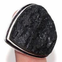 Trm 507b bague chevaliere anneau t59 tourmaline 16gr 30x30mm noire achat vente bijou argent 925